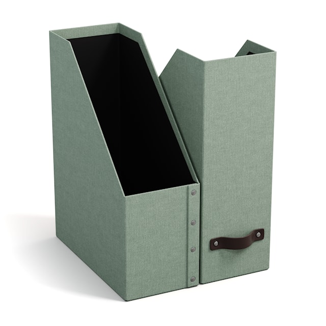 Produktbild 3 för Tidsskriftssamlare William Soft Teal 2-pack Bigso