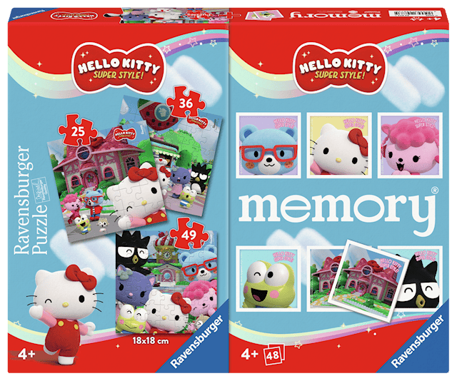 Produktbild 1 för Hello Kitty 3 Pussel och Memory® Ravensburger