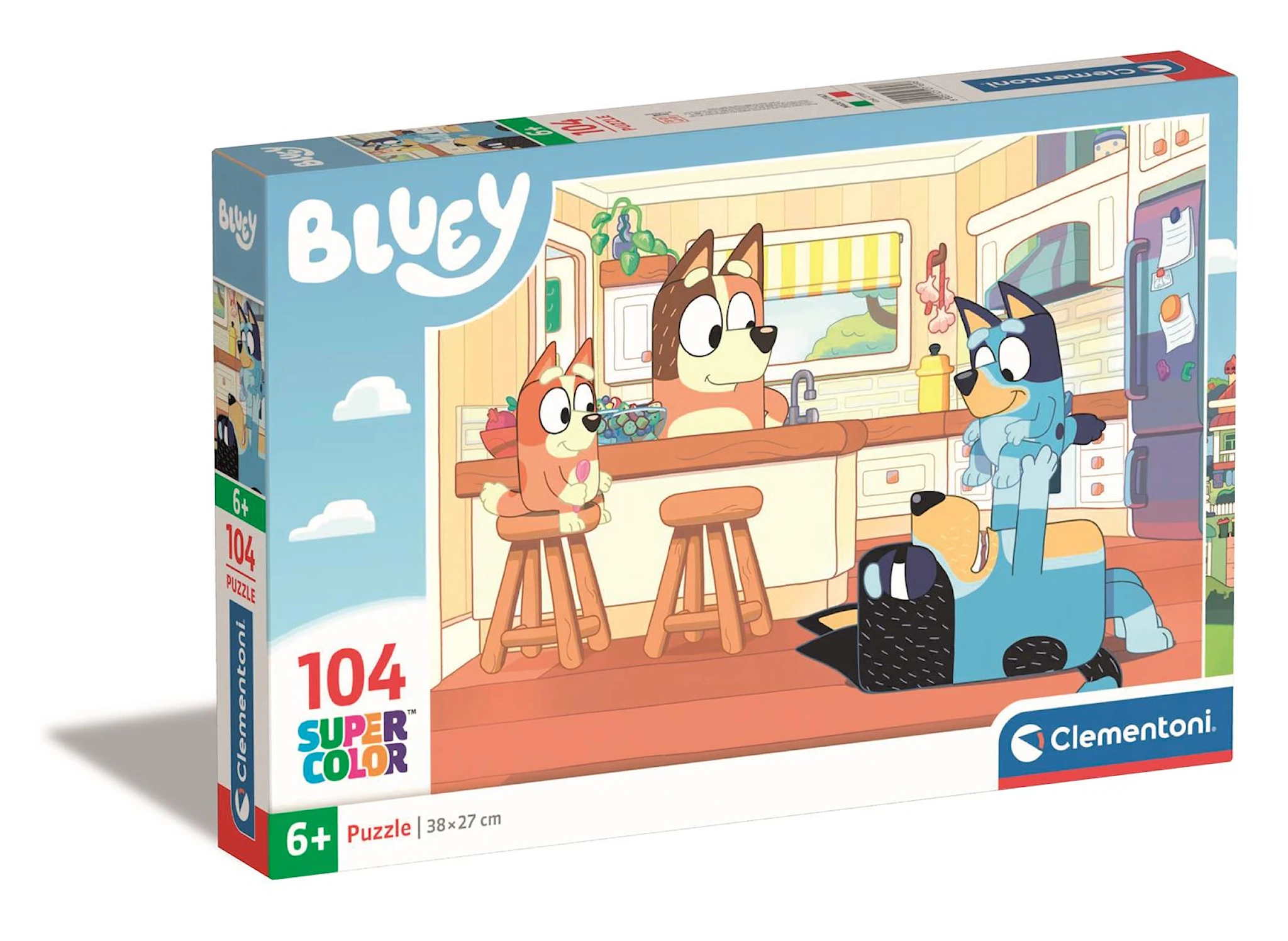 Produktbilde for Puslespill 104 brikker Bluey, Clementoni