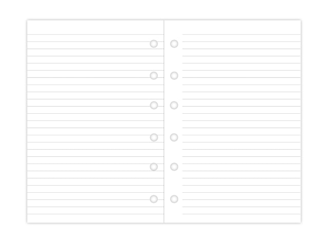 Tuotekuva 2 - Muistiinpanolehtiöt Pocket Viivoitettu Valkoinen Filofax