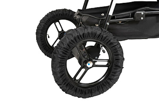 Hjultrekk, 4-pack, Opptil 35 cm, Svart, Tullsa