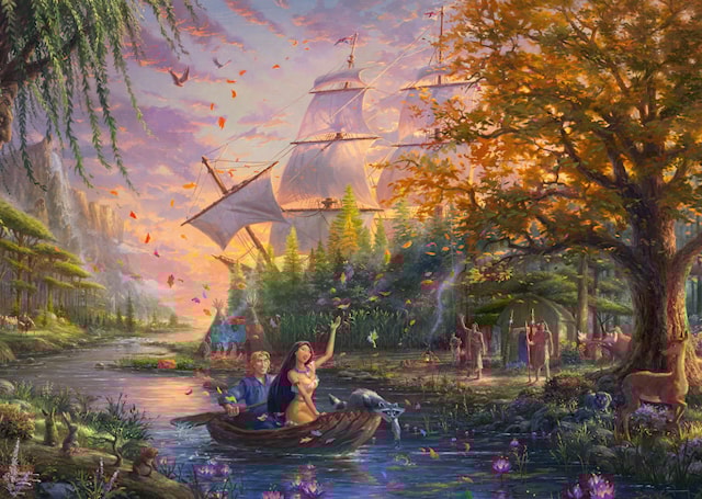 Tuotekuva 2 - Disney Pocahontas Thomas Kinkade Palapeli 1000 palaa Schmidt