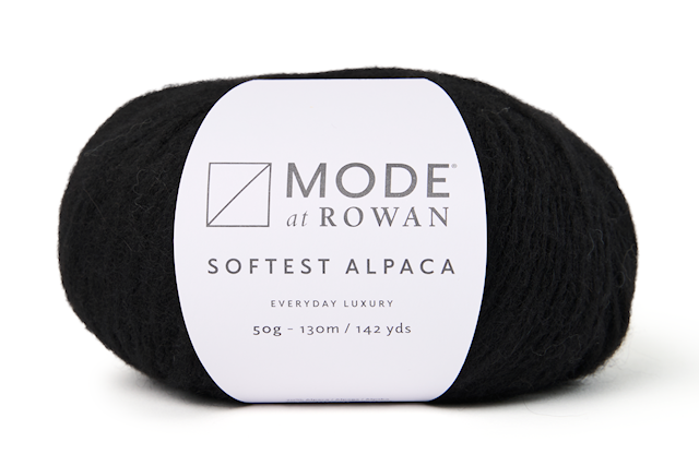 Softest Alpaca alpakkasekoite 50 gr Black 010 Mode at Rowan