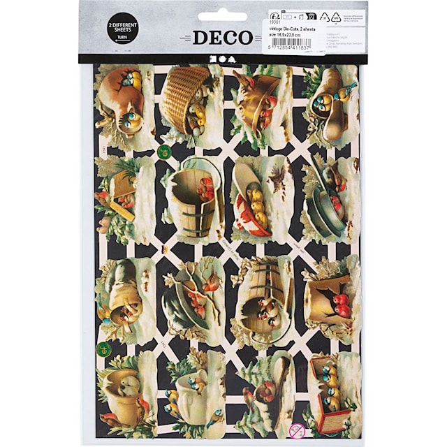 Tuotekuva 4 - Kiiltokuvat, linnut, arkki 16,5x23,5 cm, 2 ark/ 1 pkt