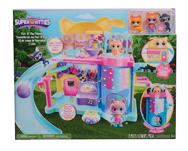 Tuotekuva 1 - Disney Jr. Super Kitties -kehrää ja leiki -leikkisetti valoilla ja äänillä