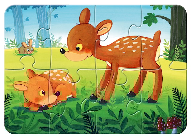 Tuotekuva 3 - Palapelit Forest Animal Fun 2/4/6/8 palaa, Ravensburger