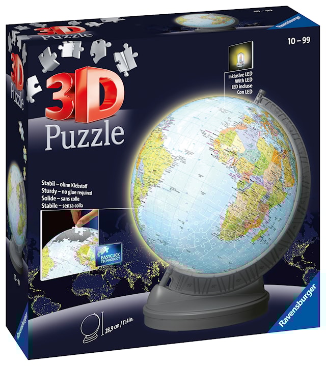 Tuotekuva 2 - Globe With Light, Palapeli 540 Palaa, Ravensburger