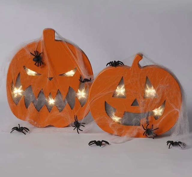 Produktbild 4 för Pumpa Halloween med batteridrivet ljus 25 cm 1-pack