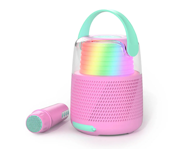 Produktbild 1 för Högtalare Karaoke Kit LED Rosa