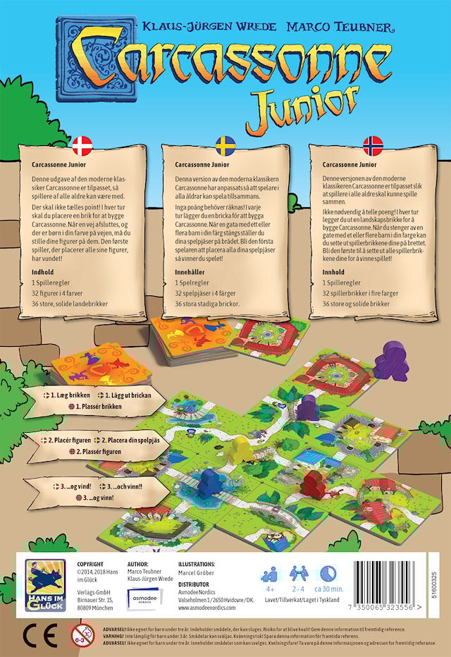 Produktbild 3 för Carcassonne, Mitt första Carcassonne-spel (SE/NO/DK)