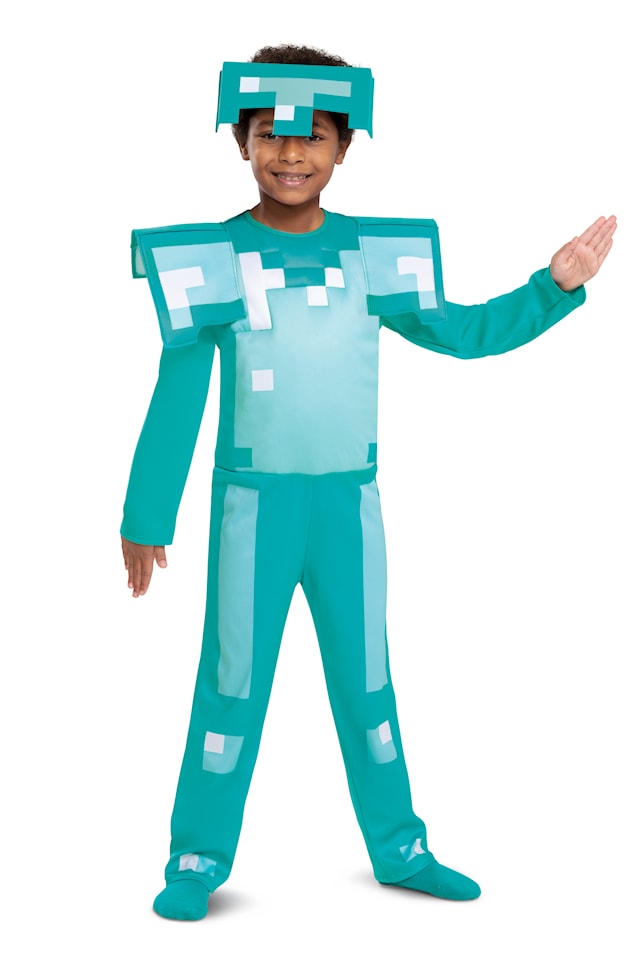 Produktbild 1 för Minecraft Maskeraddräkt Fancy Diamond Armour M (7-8) Disguise