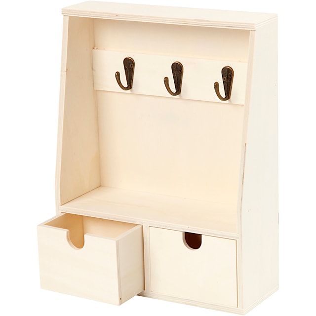 Produktbild 3 för Nyckelskåp i trä höjd 28,5 x 22 cm 1-pack