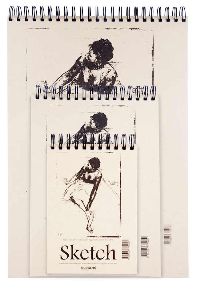 Tuotekuva 2 - Luonnoslehtiö A3 110g 70 sivua Bungers