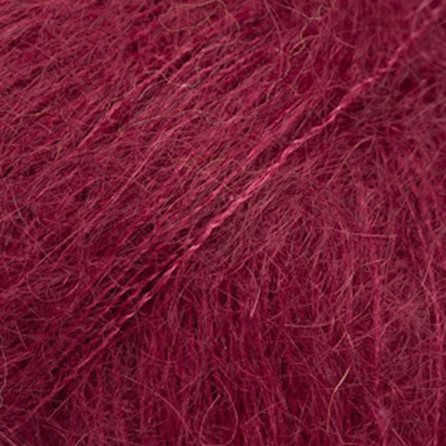 Kid- Silk Uni Color Garn 25 g Bordeaux 70 Drops