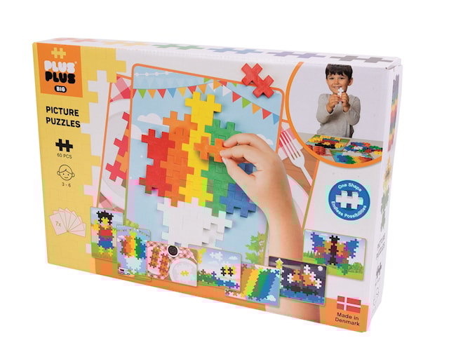 Tuotekuva 1 - Plus-Plus BIG Picture Puzzel Basic 60 palaa