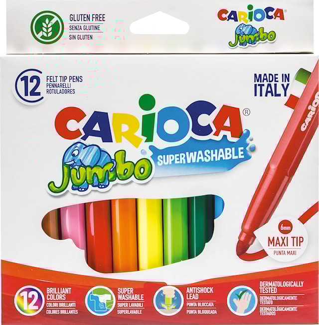 Jumbofiberpennor 12-p, Carioca