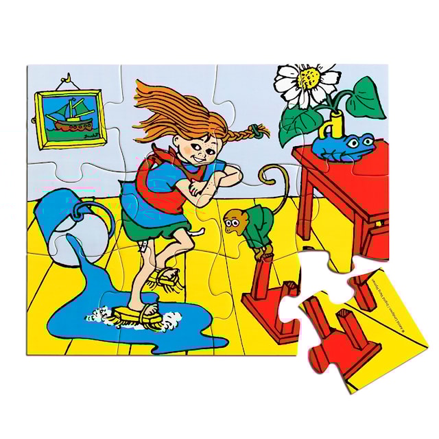 Produktbilde 1 for Trepuslespill, Pippi, 12 brikker