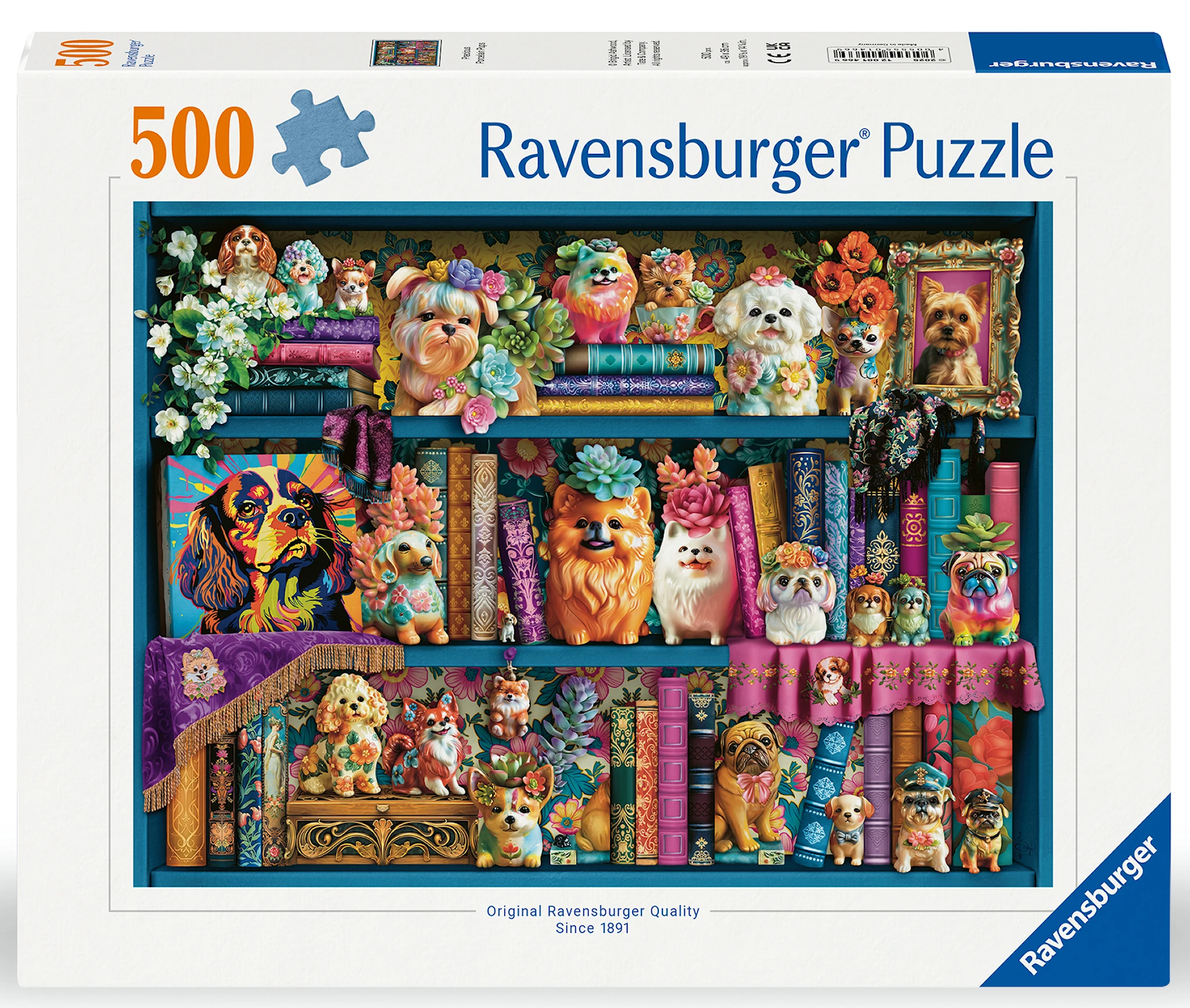 Produktbilde for Precious Porcelain Pups Puslespill 500 brikker, Ravensburger