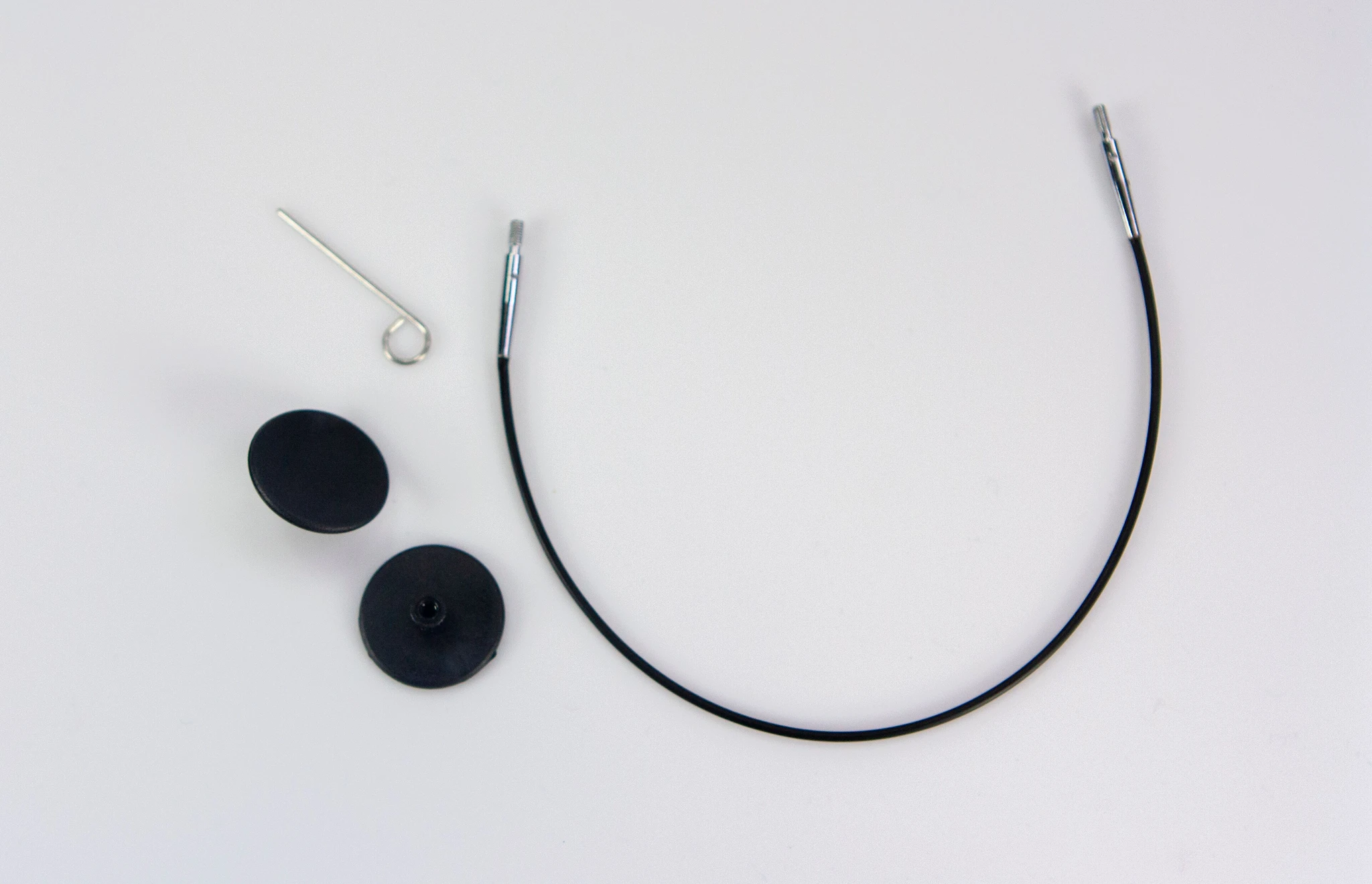 Produktbild för Kabel med Ändstoppar Till Rundstickor Järbo