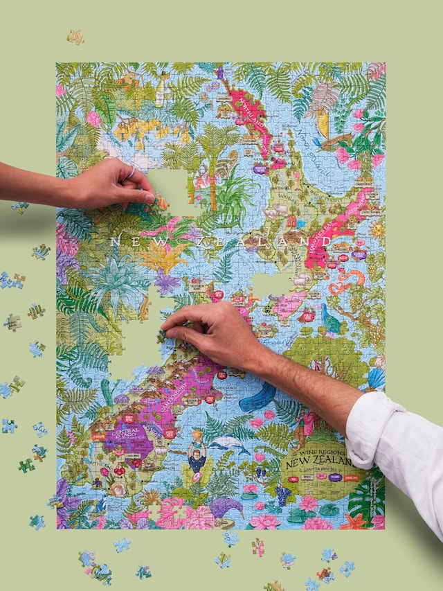 Produktbild 7 för Vinpussel - Nya Zeeland 1000 bitar, Water and Wines