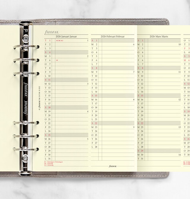 Produktbilde 3 for Årsplan A5 2026, Filofax