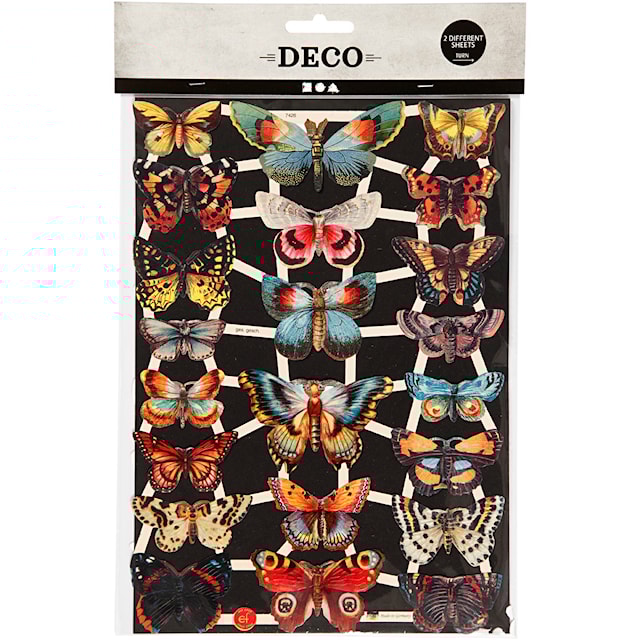 Produktbild 2 för Bokmärken Fjärilar 16,5 x 23,5 cm 2 ark