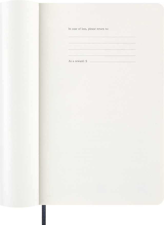 Produktbild 5 för Kalender 2026 Classic Soft 12M Daily Large Sapphire Blue Moleskine