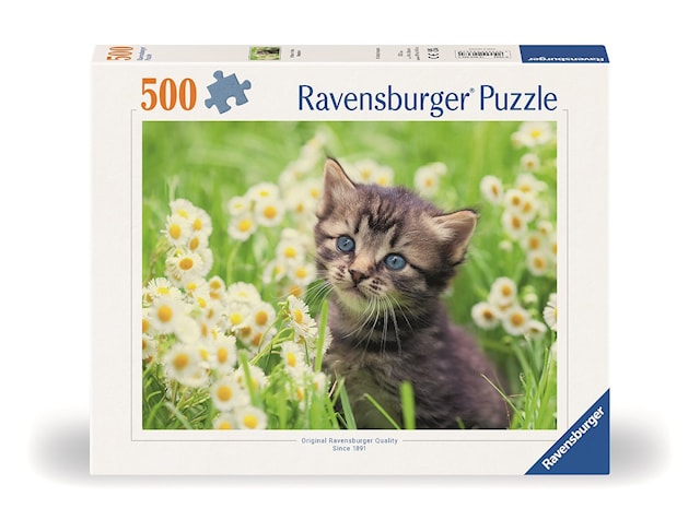 Produktbilde 1 for Kattunge på engen Puslespill 500 brikker, Ravensburger