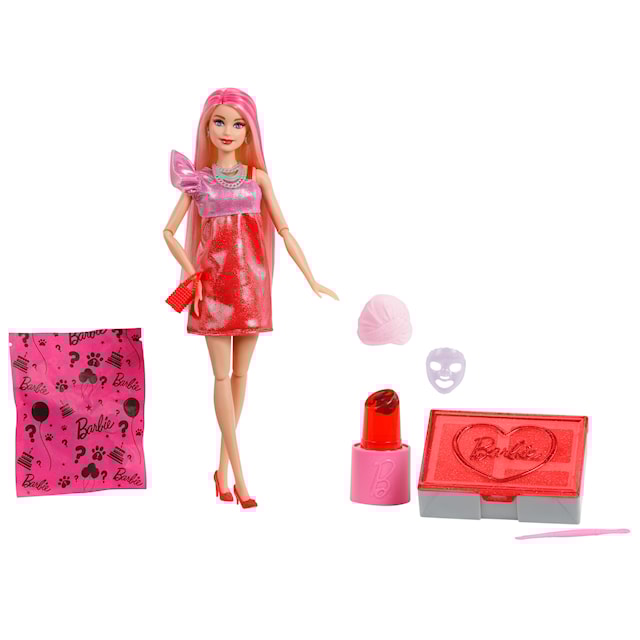 Produktbilde 2 for Barbie Glam Party Unboxed Röd Modedocka