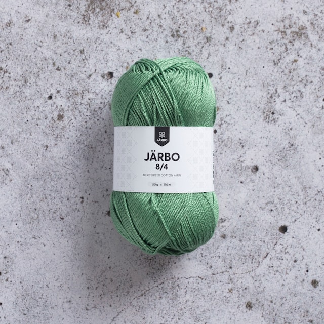 8/4 Puuvillalanka 50 g Kirkkaanvihreä (32084) Järbo