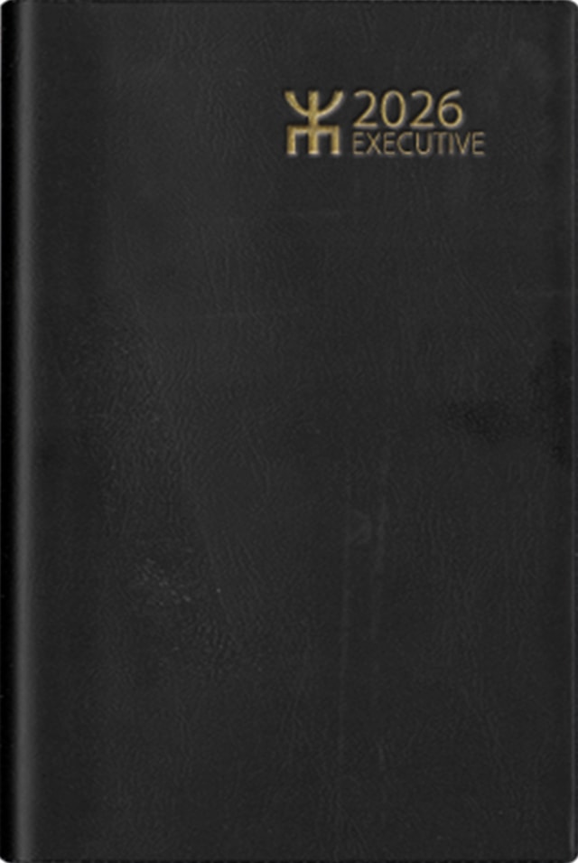 Produktbild 1 för Kalender Executive 2026 Svart Almanacksförlaget