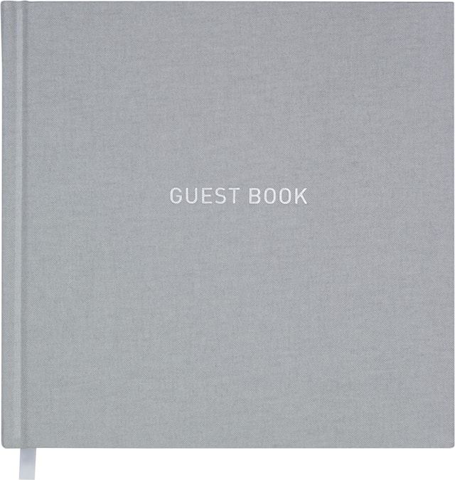 Produktbilde 1 for Gjestebok Lin Grå Burde