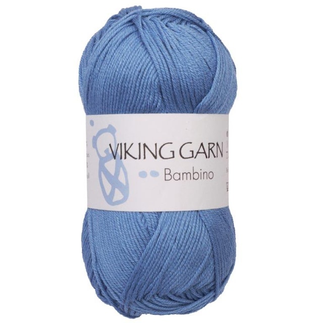Bambino Garn Bomullsmix 50 g Kornblå 425 Viking Garn