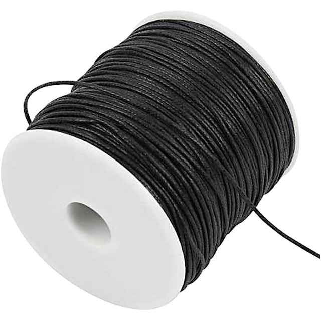 Tuotekuva 2 - Puuvillanyöri, paksuus 1 mm, 100 m, musta