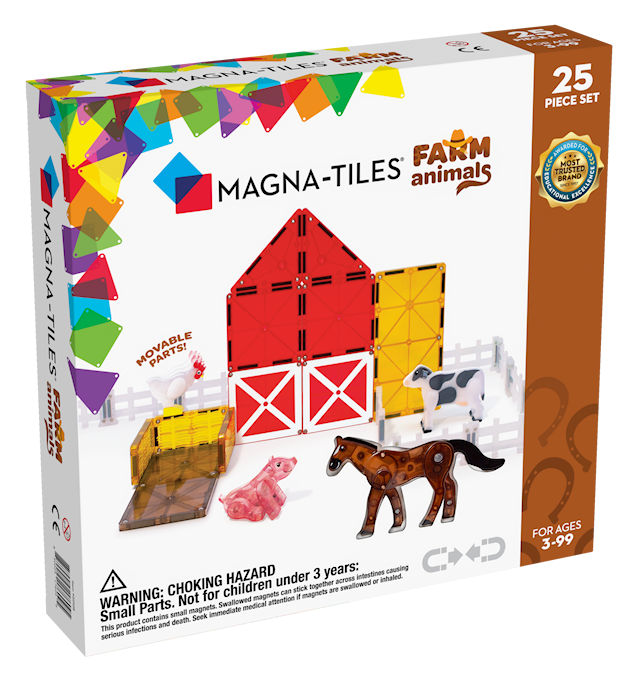 Produktbild 1 för Magna-Tiles Farm Animals, 25 bitar
