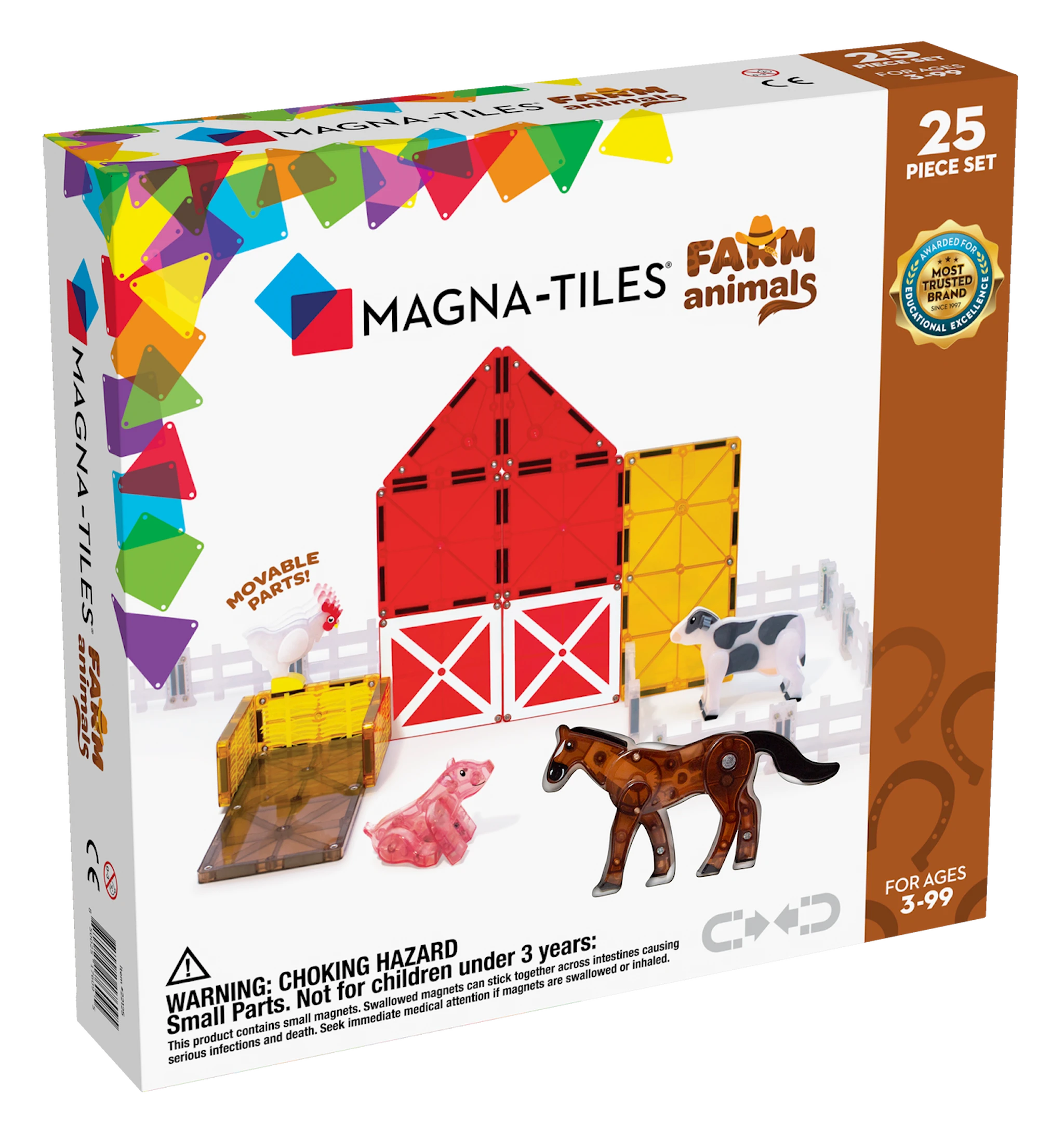 Produktbilde for Magna-Tiles Gårdsdyr, 25 deler