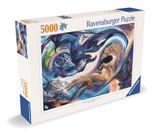 Produktbild 3 för Pussel Dragon Day And Night 5000 bitar, Ravensburger