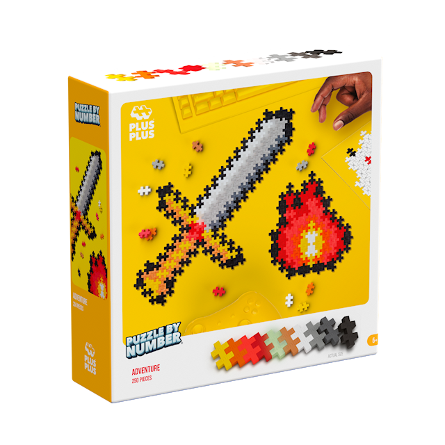 Produktbilde 1 for Puzzle By Number Adventure 250 brikker Plus-Plus