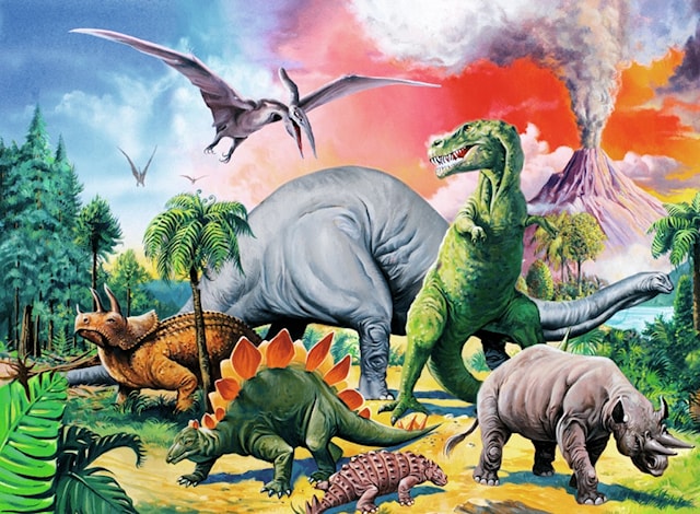 Produktbilde 2 for Dinosaurer Puslespill 100 brikker Ravensburger