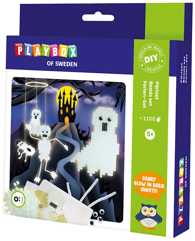 Pimeässä hohtavia helmiä Playbox