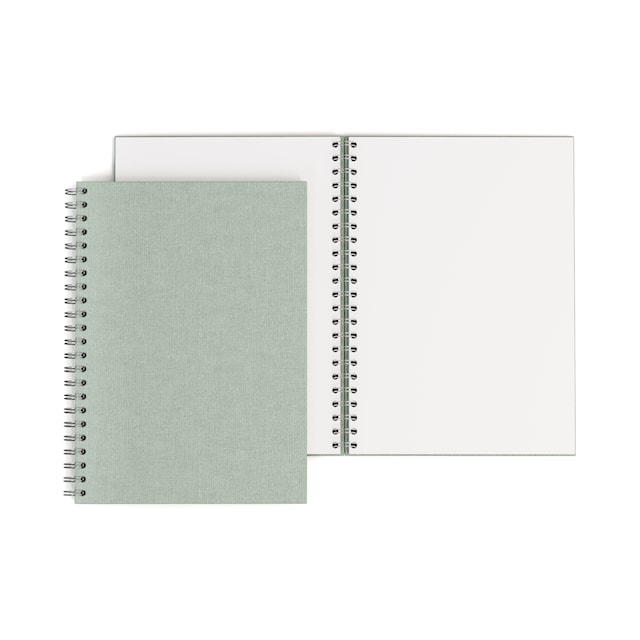 Produktbilde 3 for Notatbok A4 Ulinjert Soft Teal 90 Sider Bigso Box of Sweden