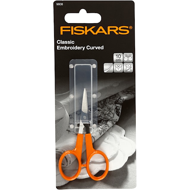 Produktbilde 2 for Fiskars Classic Presisjonssaks, L: 10 cm, kurvet spids, 1 stk.