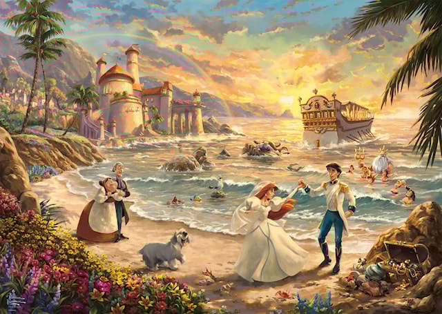 Produktbilde 2 for Disney Celebration of Love Thomas Kinkade Puslespill 1000 brikker