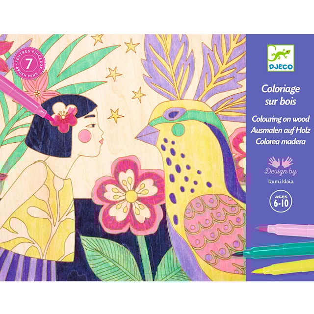 Tuotekuva 5 - Luo kuvia puulevyille Djeco-tusseilla