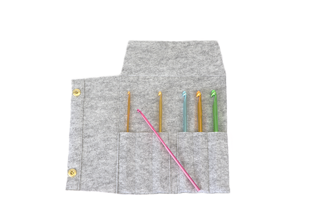 Heklenålsett, 6 størrelser i etui Adlibris