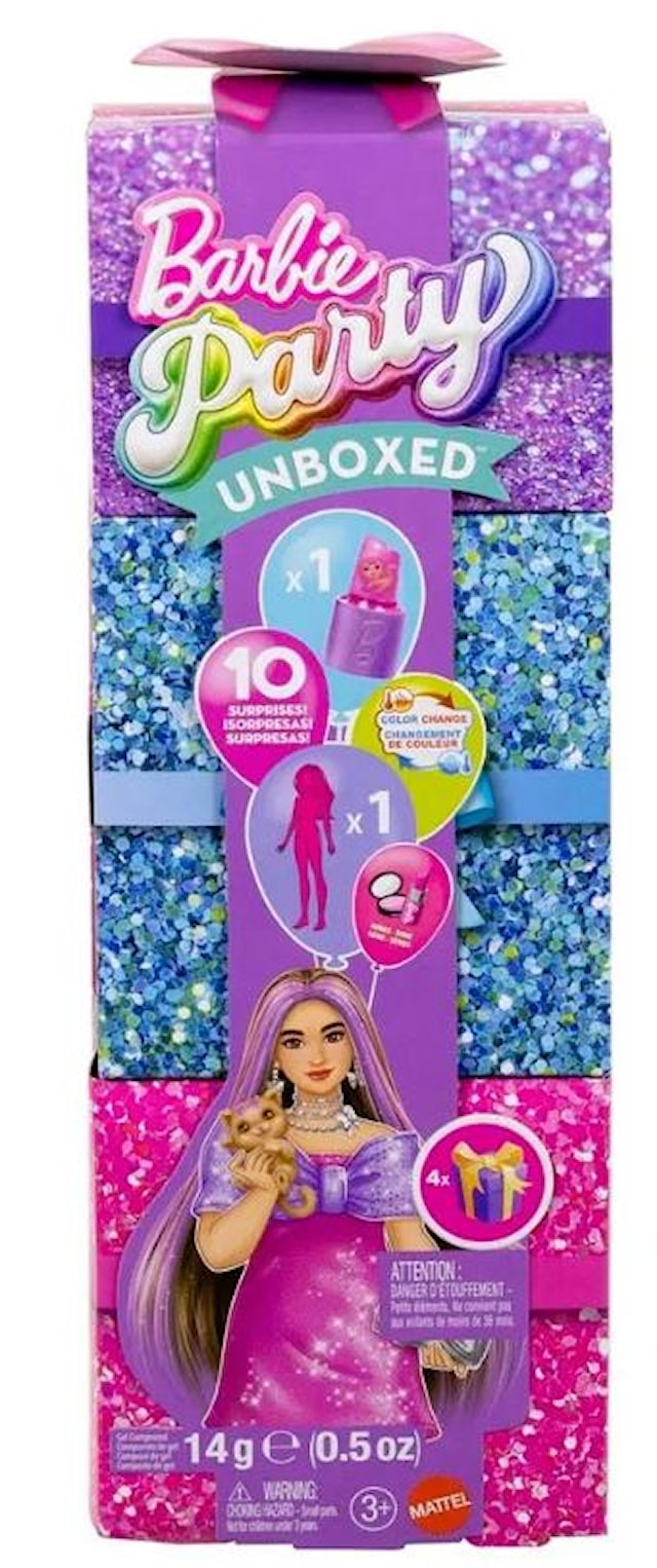 Tuotekuva 4 - Barbie Glam Party -laatikoton vaaleanpunainen muotinukke