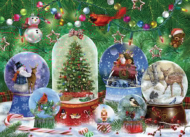 Produktbild 4 för Pussel Snow Globes 500 bitar, Cobble Hill