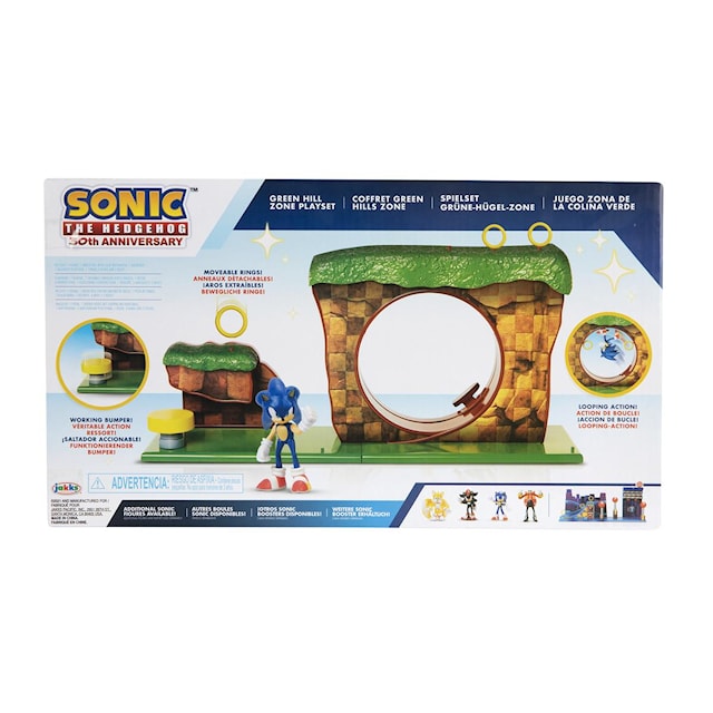 Produktbilde 3 for Sonic the Hedgehog 6 cm Green Hill Zone lekesett