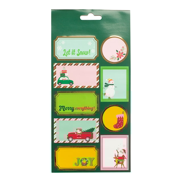 Produktbild 3 för Klistermärkesbok med olika julmotiv 16 ark