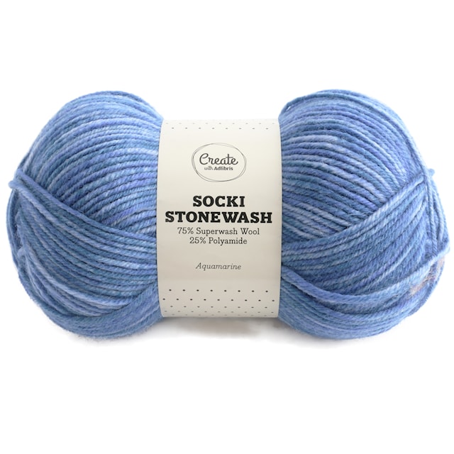 Tuotekuva 1 - Socki Stonewash 100 g Aquamarine B118 Adlibris
